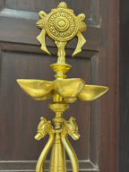Traditional Brass Pair Lamps