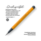 LEUCHTTURM1917 0.7mm Mechanical Clutch Pencil | Graphite HB Lead | Drehgriffel No. 2 | Rising Sun Orange | Twist Mechanism