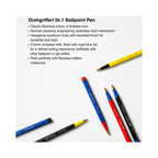 LEUCHTTURM1917 Ball Point Pen with Royal Blue Ink | Bauhaus Edition | Drehgriffel No. 1 | Red/Royal Blue | Twist Mechanism