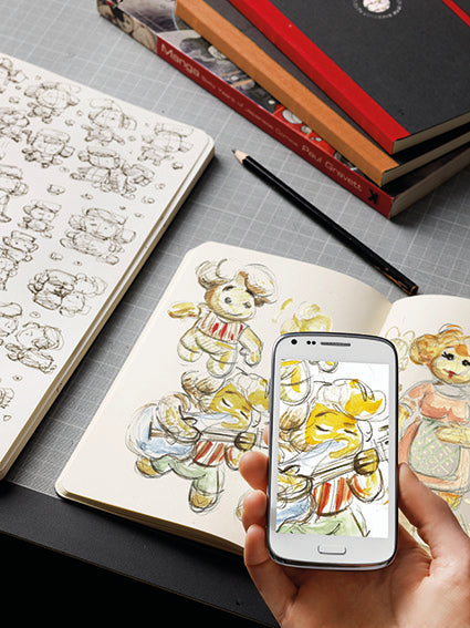 Flexbook | Blank | Large A4 Size Sketchbook | Red | Flex Global Sketchbook