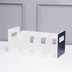 Litem | Book Rack with  4 Compartments | Organiser | Cool Grey | My Room