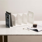 Litem | Book Rack with  4 Compartments | Organiser | Cool Grey | My Room