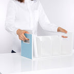 Litem | Book Rack with  4 Compartments | Organiser | Cool Grey | My Room