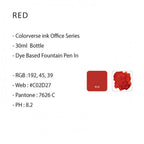 Colorverse | Office Series | Fountain Pen Ink | Red | 30ml - penpencilink