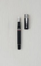 Gioia | Fountain Pen & Rollerball Pen | Partenope | Black | Ruthenium Trims