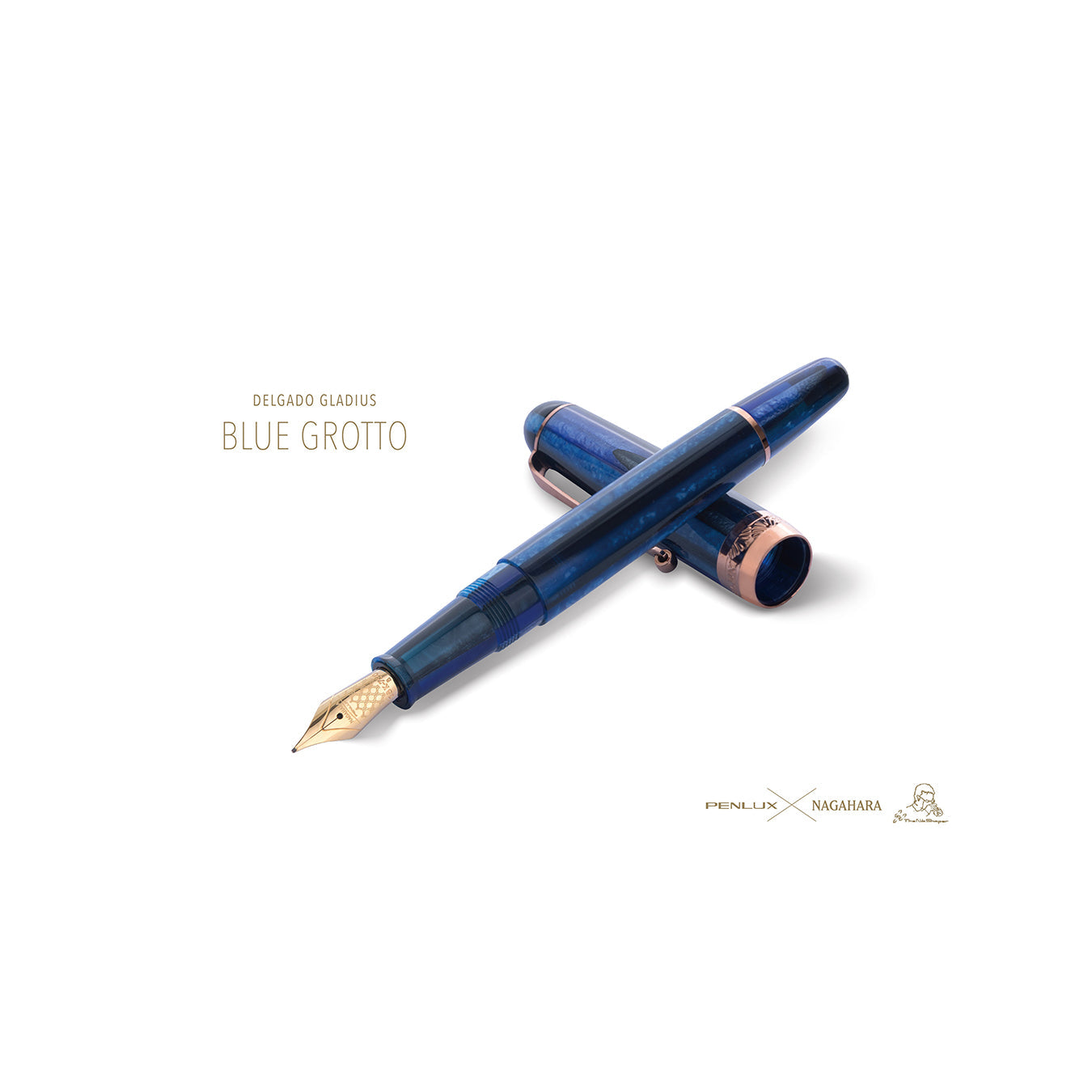 Penlux | Fountain Pen | Delgado Gladius | Blue Grotto