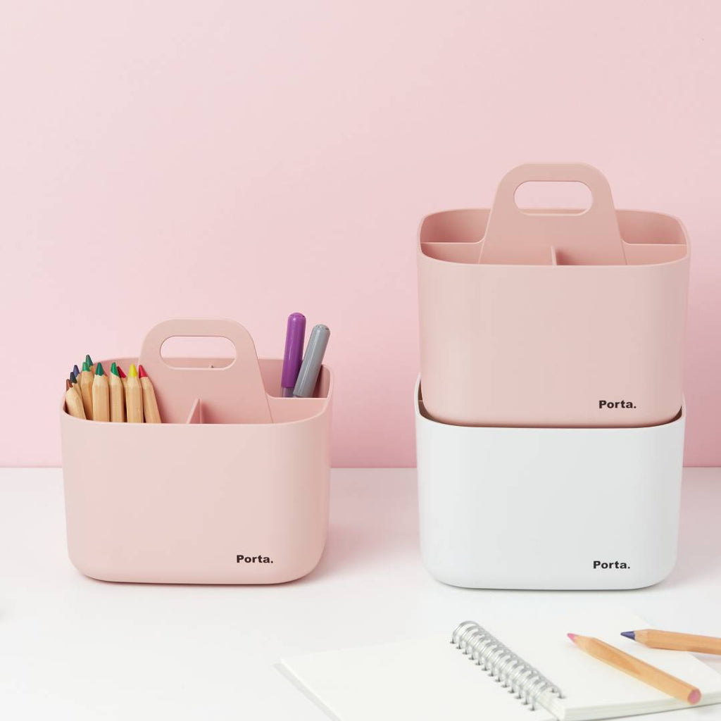 Litem | Portable | Stackable | Organizer | Ivory| Porta Vita | For Office  Home & Kitchen