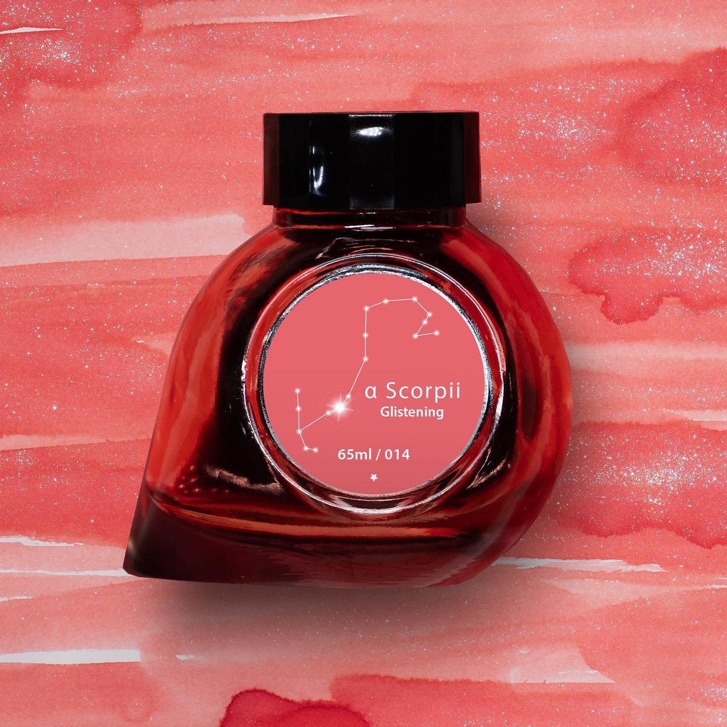Colorverse Fountain Pen Ink | Red | Project Ink | α Scorpii Glistening- 65ml
