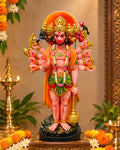 Panchamukhi Hanuman Statue – Colorful Five-Faced Fiber Idol with Gada