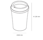LITEM COFFEE CUP PENCIL HOLDER - WHITE & BROWN