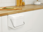 Litem Hanging Food Waste Bin with Basket Compact Hanging Design-Ivory