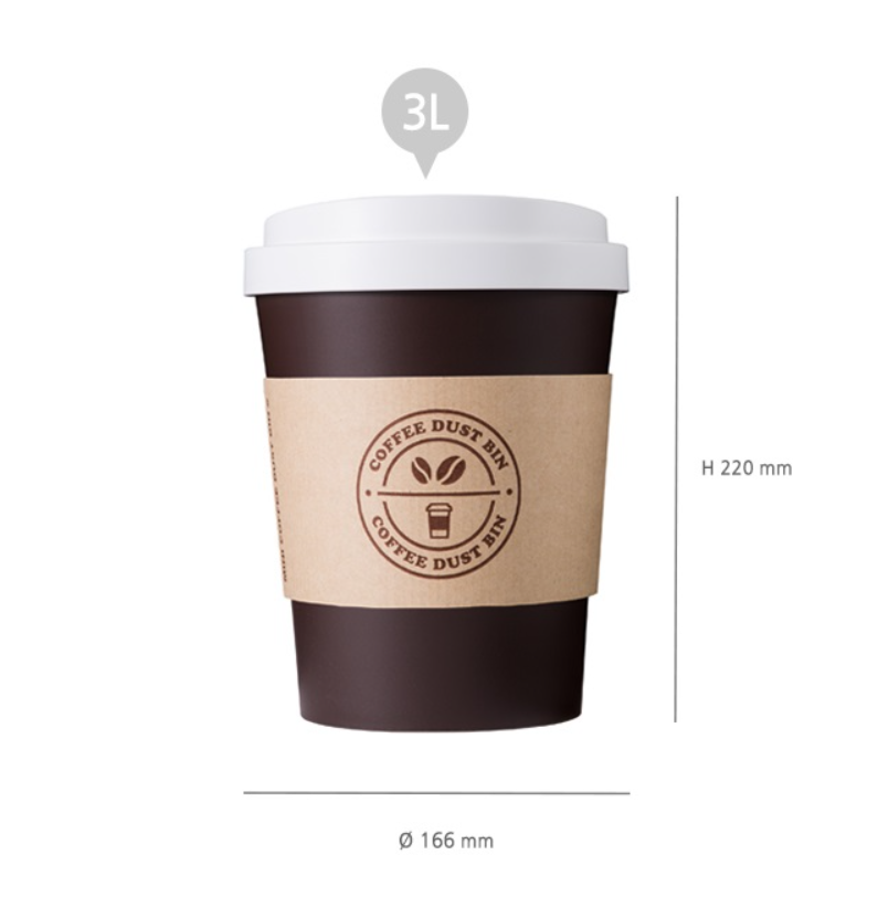 LITEM- MINI COFEE DUST BIN - BROWN