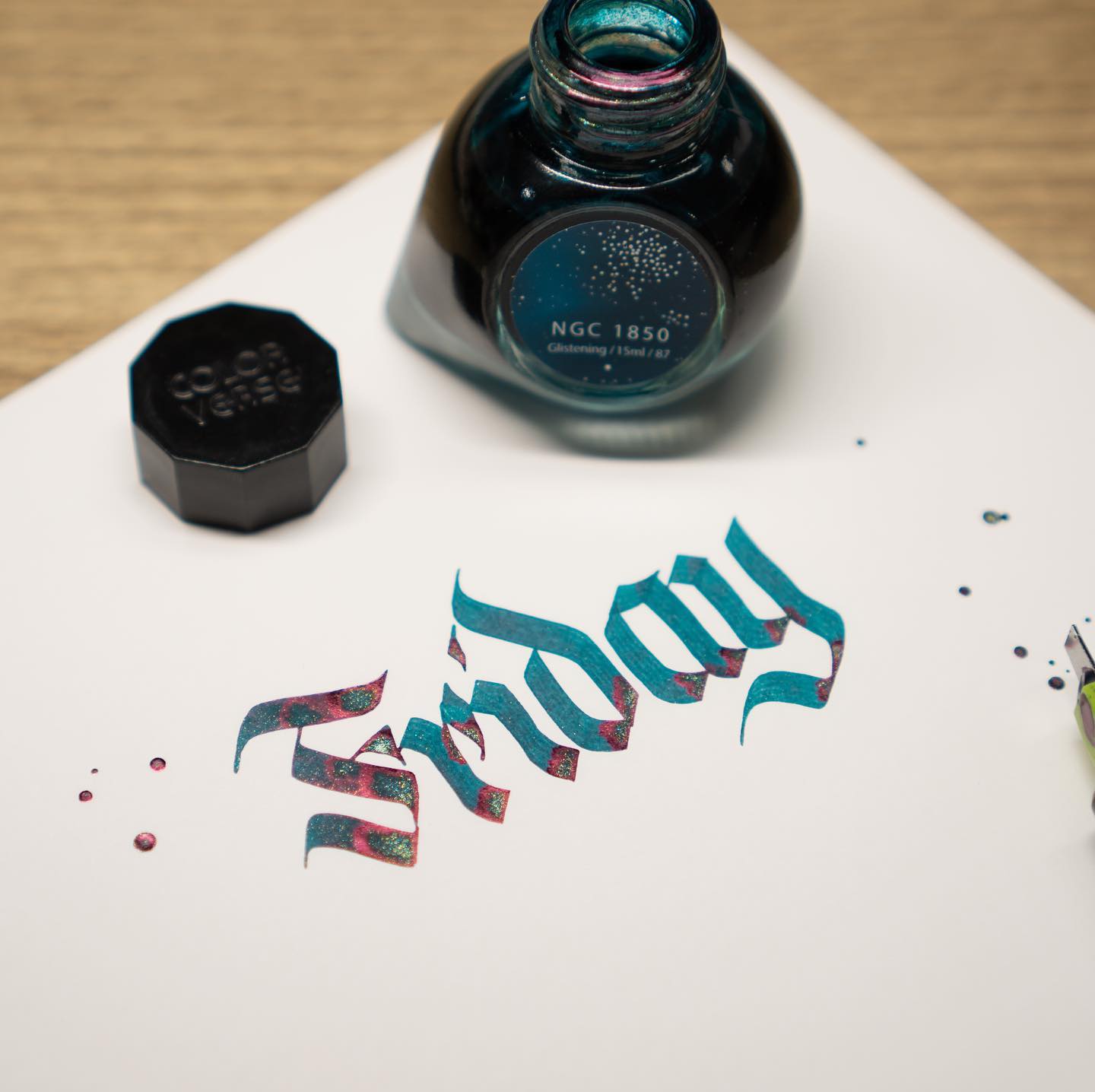 Colorverse | Blue | Fountain Pen Ink Bottled | Glistening Series | NGC 1850- 30ml.