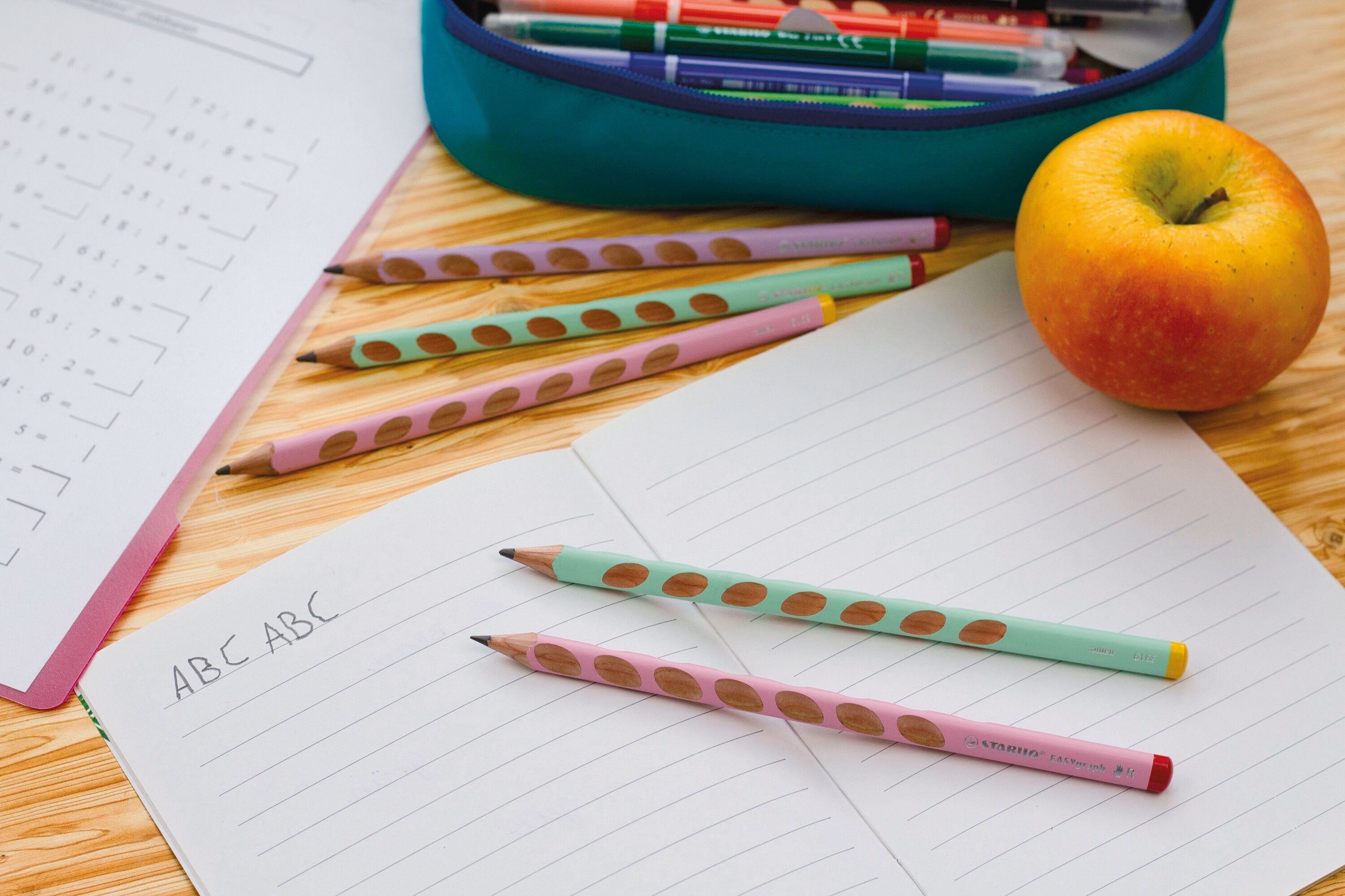 Stabilo Easygraph Pencil Pastel Hb Pink Right Handed - Pack Of 2