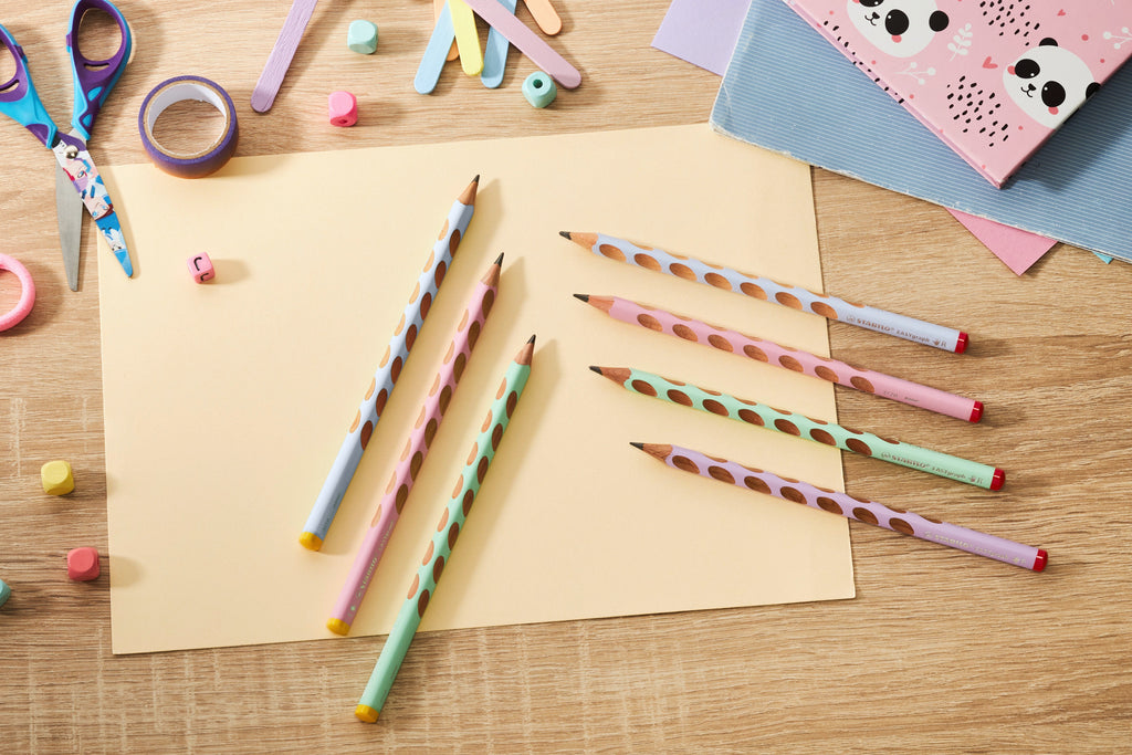 Stabilo Easygraph Pencil Pastel Hb Blue Right Handed - Pack Of 2