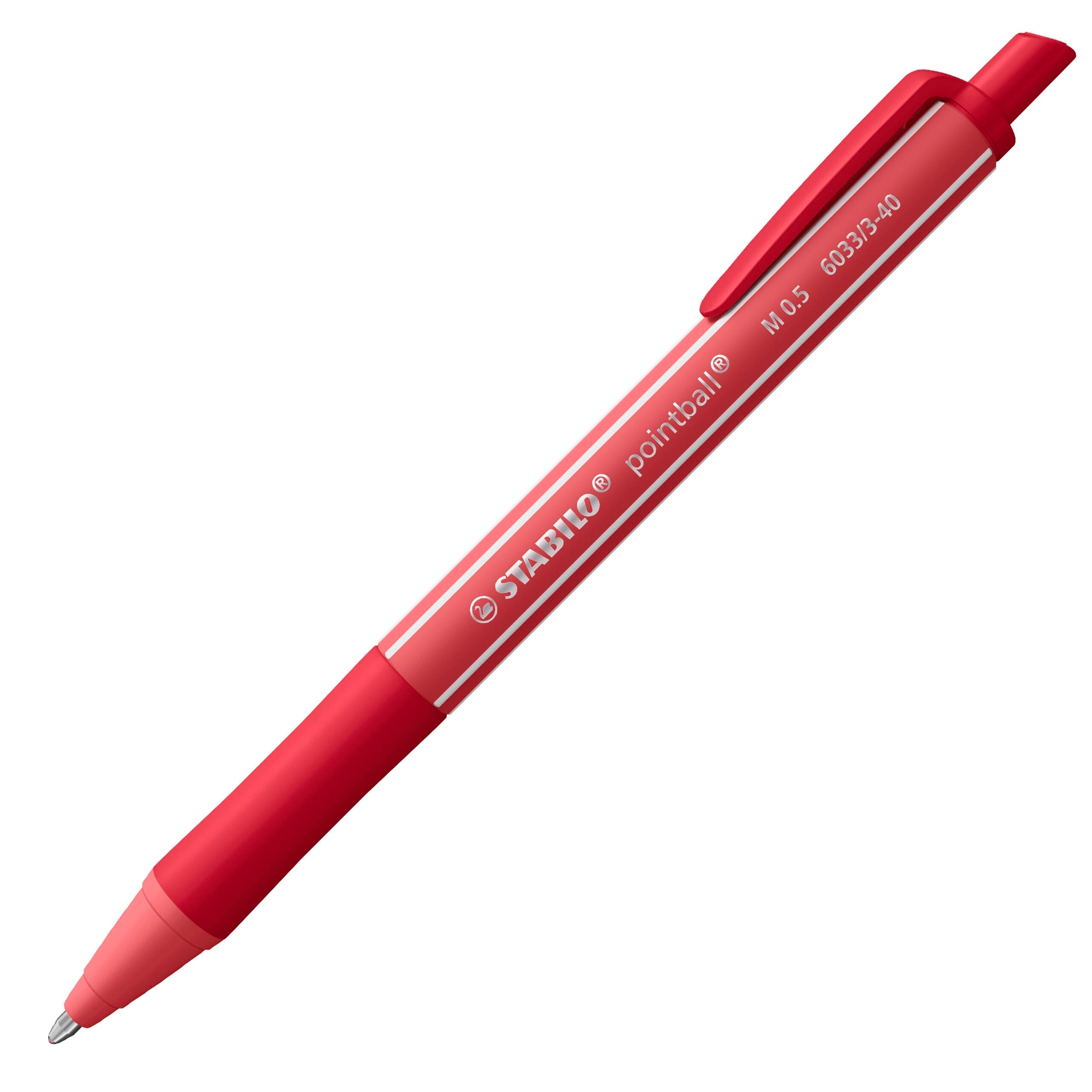 Stabilo Pointball Colorful - Rust Red Ballpoint Pen - Pack Of 10