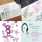 Colorverse Ink | Trailblazer In Space | Able Green & Miss Baker Pink | 65ml & 15ml | 2 Bottle Set - penpencilink