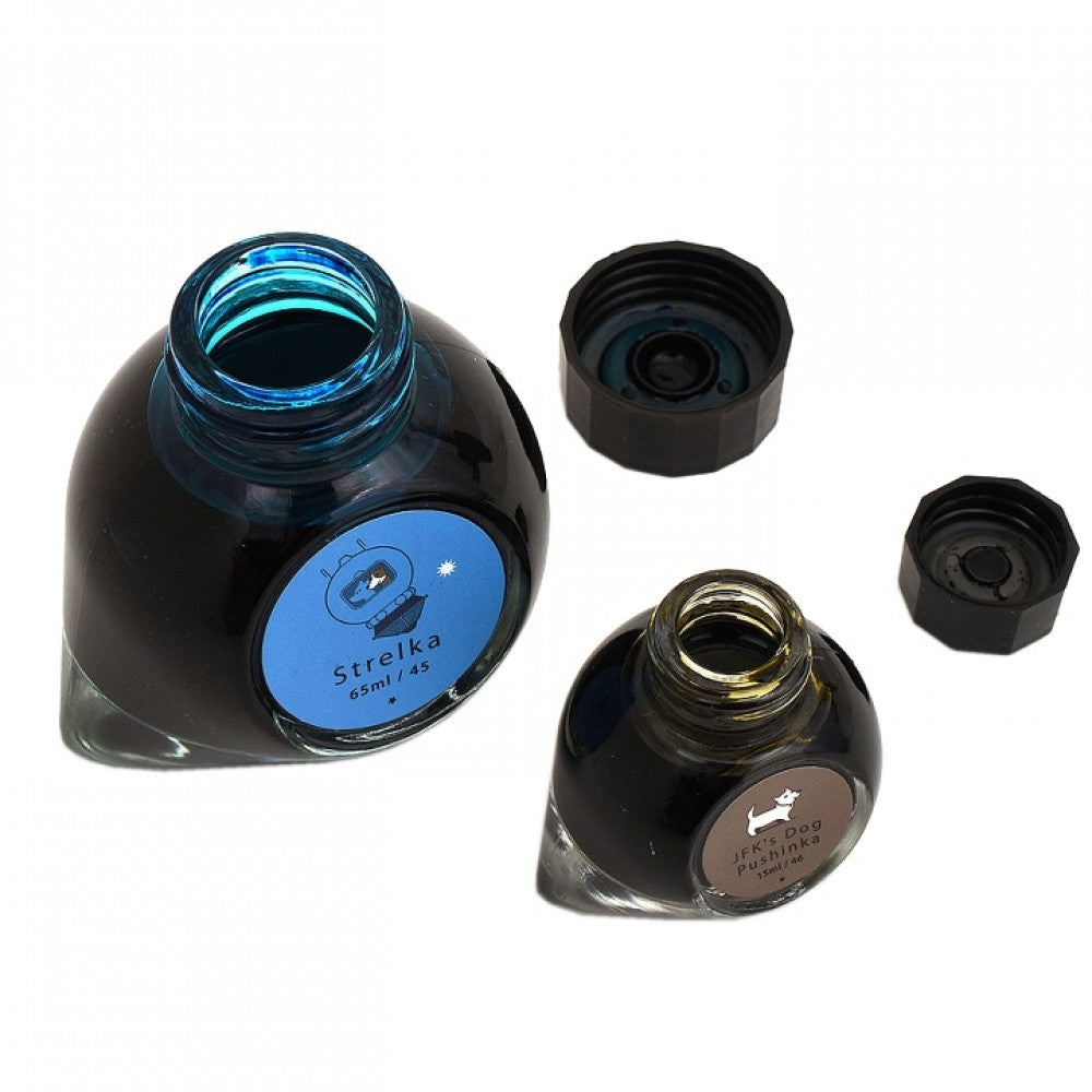 Colorverse Ink | Trailblazer In Space | Strelka | Blue | 65ml & 15ml | 2 Bottle Set - penpencilink