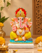 Colorful Fiber Ganesha Statue – Lord Ganesh Idol for Home Décor