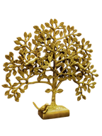 Golden Tree of Life Brass Showpiece – Table Décor Statue