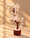 Rose Quartz Crystal Tree with Heart – Feng Shui Love Tree