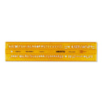 Aristo | Lettering Stencil | 5mm H-Profil | Orange Transparent Plastic