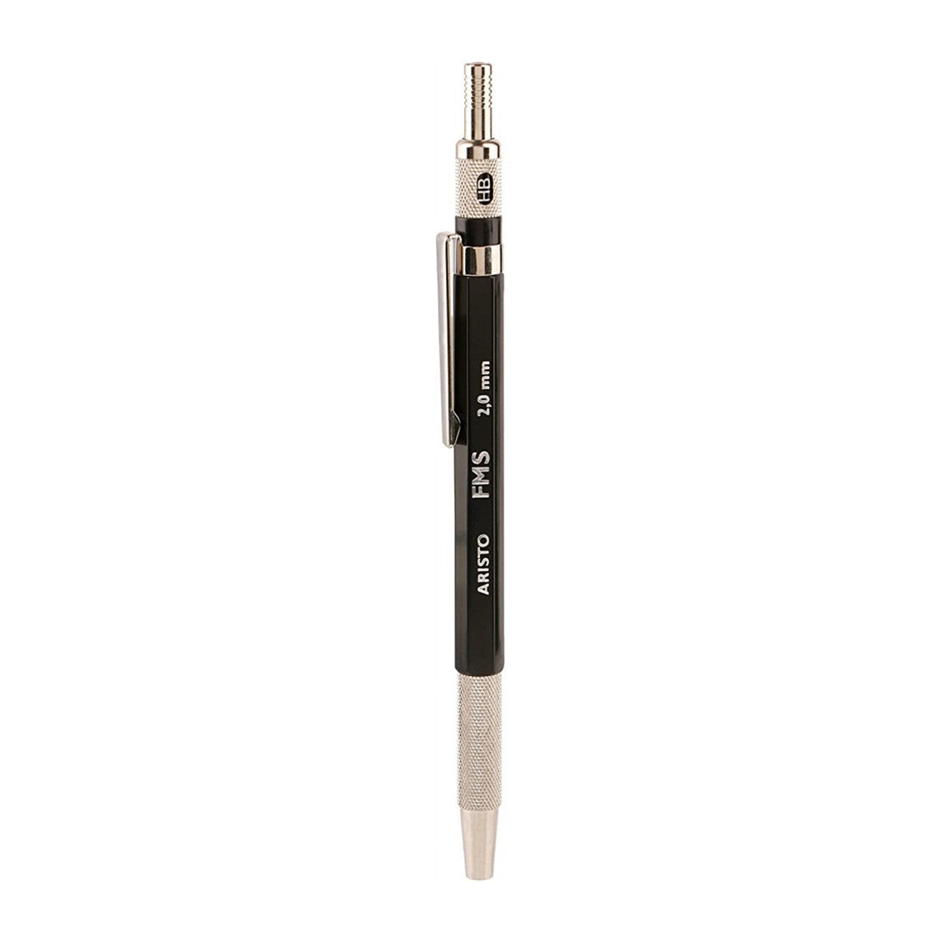 Aristo | 2.0mm Mechanical Pencil | Black | 6 HB Spare Leads