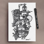 Aristo | Pigment Liner | 0.1,0.2,0.3mm | Set of 6 Pens