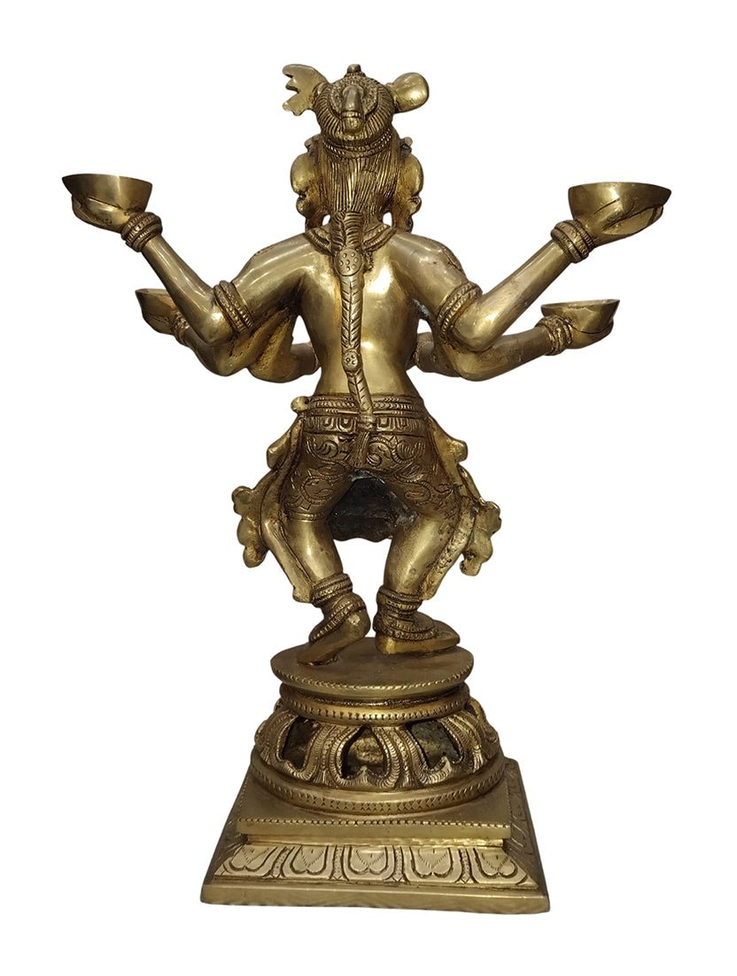 Brass Deeplakshmi Statue - Satyam Collection