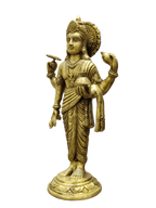 Brass Lord Vishnu Statue - Satyam Collection