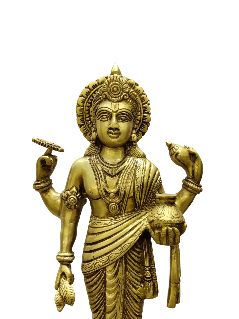Brass Lord Vishnu Statue - Satyam Collection