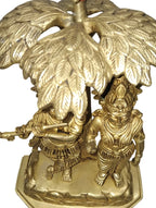 Brass Radha Krishna Tree - Satyam Collection