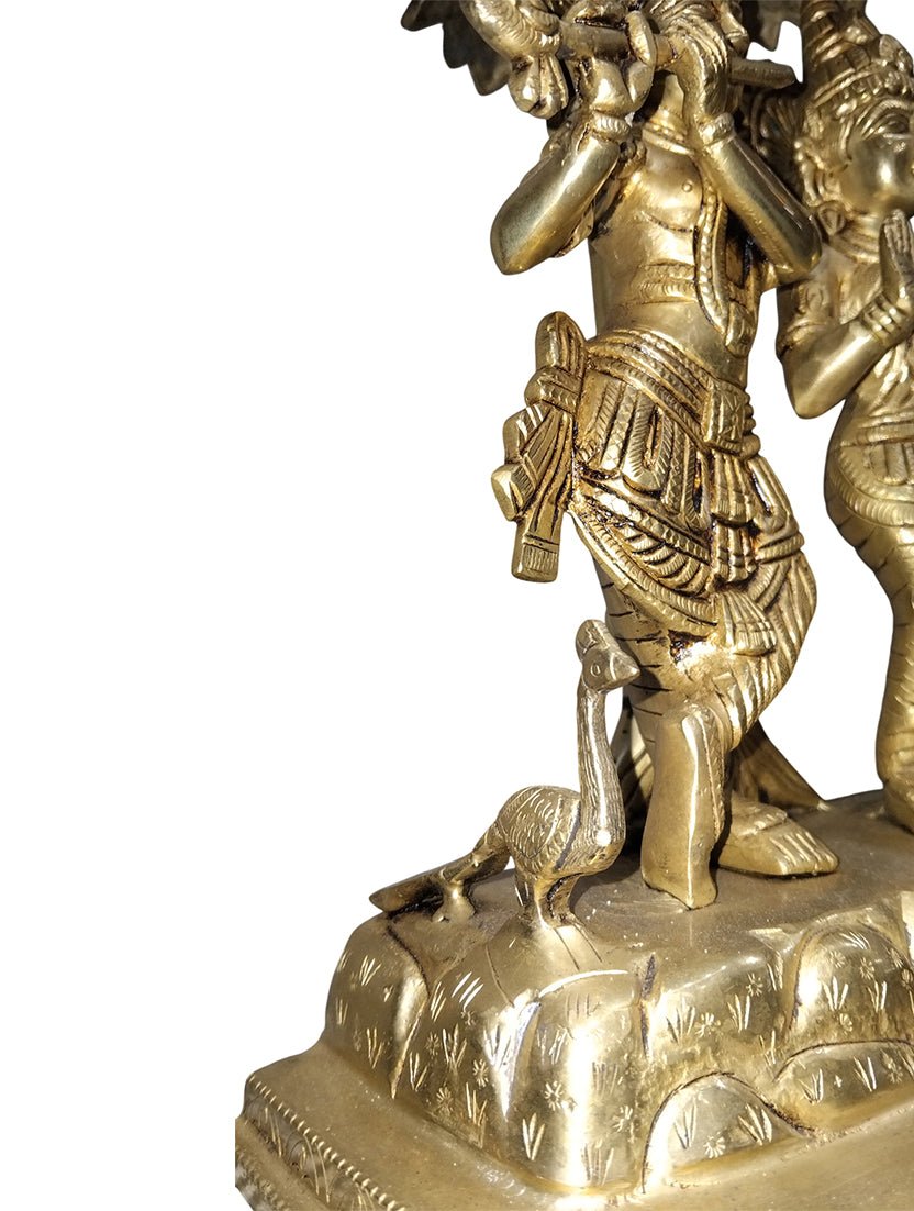 Brass Radha Krishna Tree - Satyam Collection