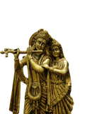 Divine Brass Radha Krishna Idol – Eternal Love Statue