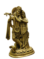 Divine Brass Radha Krishna Idol – Eternal Love Statue