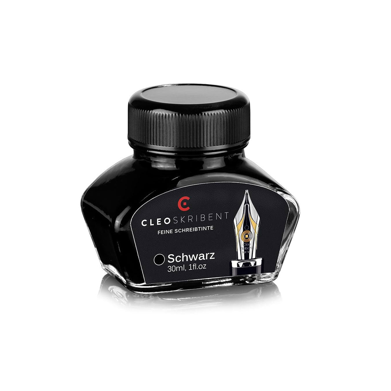 Cleo Skribent | Black Fountain Pen | Ink Bottle | 30 ml