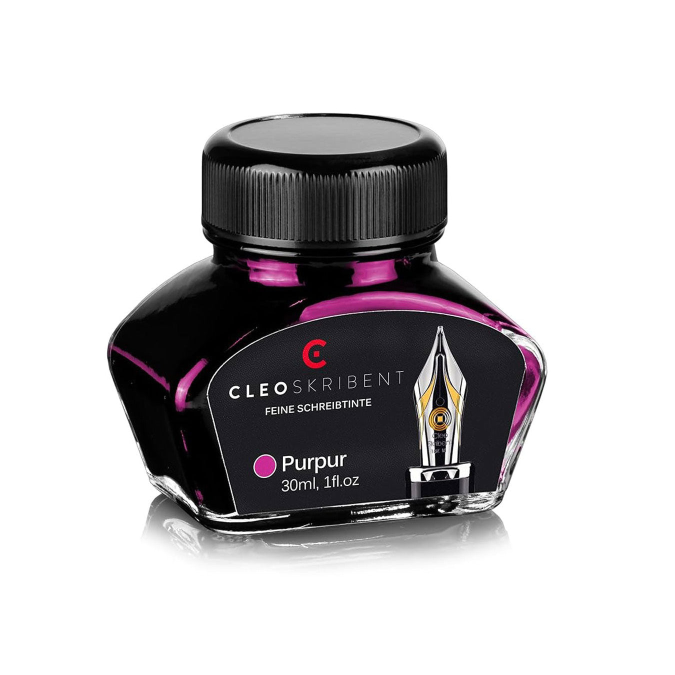 Cleo Skribent | Purple Fountain Pen | Ink Bottle | 30 ml