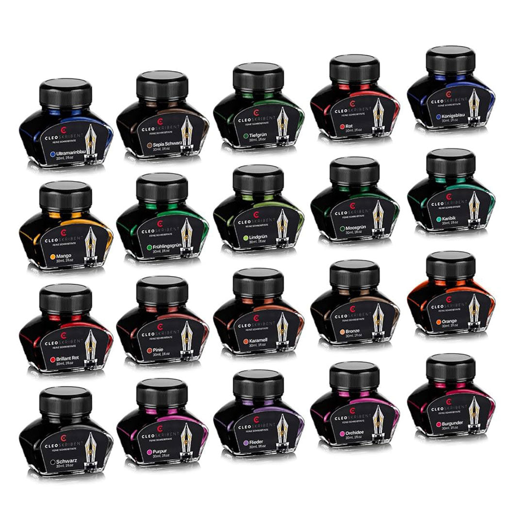 Cleo Skribent | Purple Fountain Pen | Ink Bottle | 30 ml