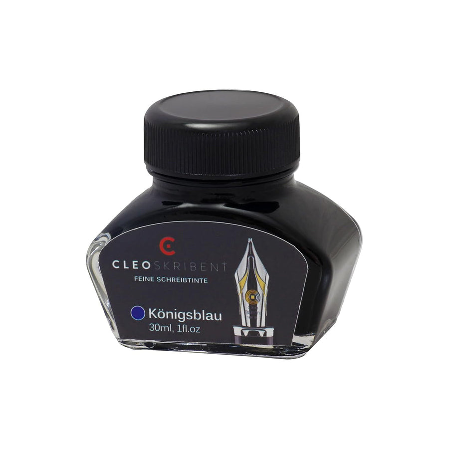 Cleo Skribent | Royal Blue Fountain Pen | Ink Bottle | 30 ml