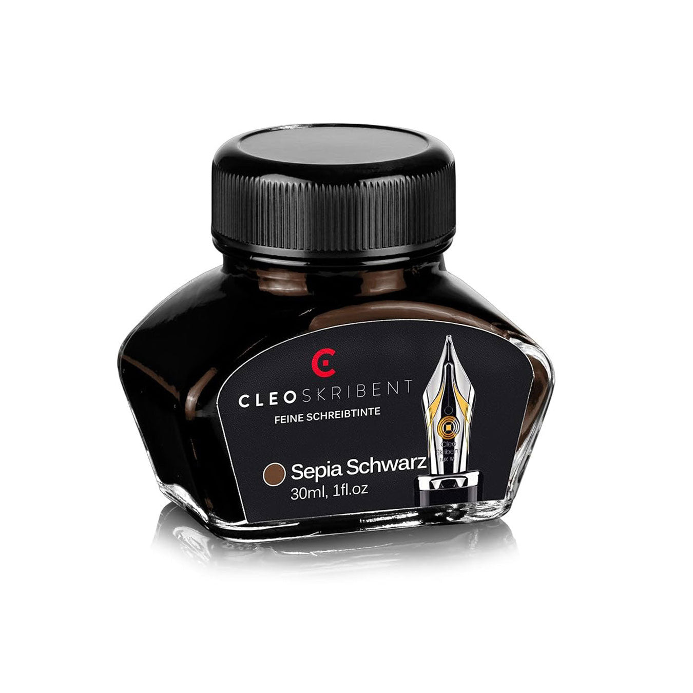 Cleo Skribent | Sepia Black Fountain Pen | Ink Bottle | 30 ml