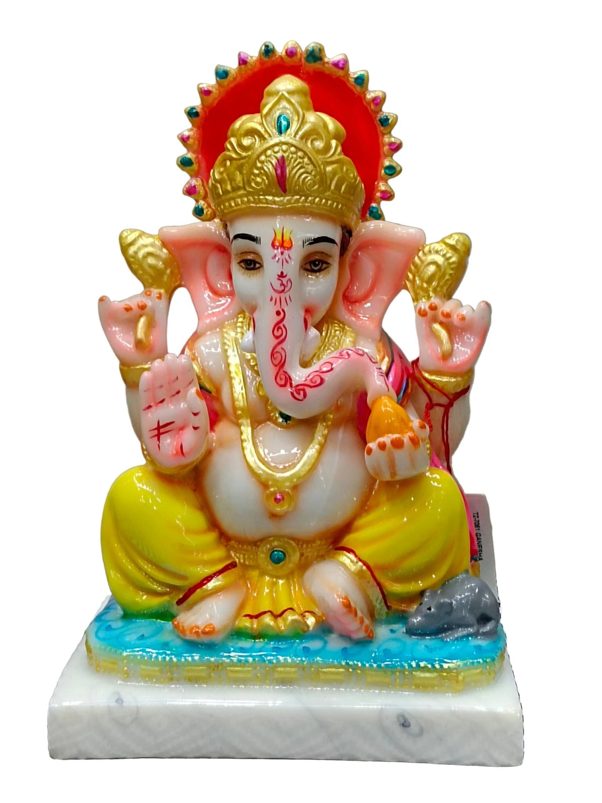 Colorful Fiber Ganesha Statue – Lord Ganesh Idol for Home Décor - Satyam Collection