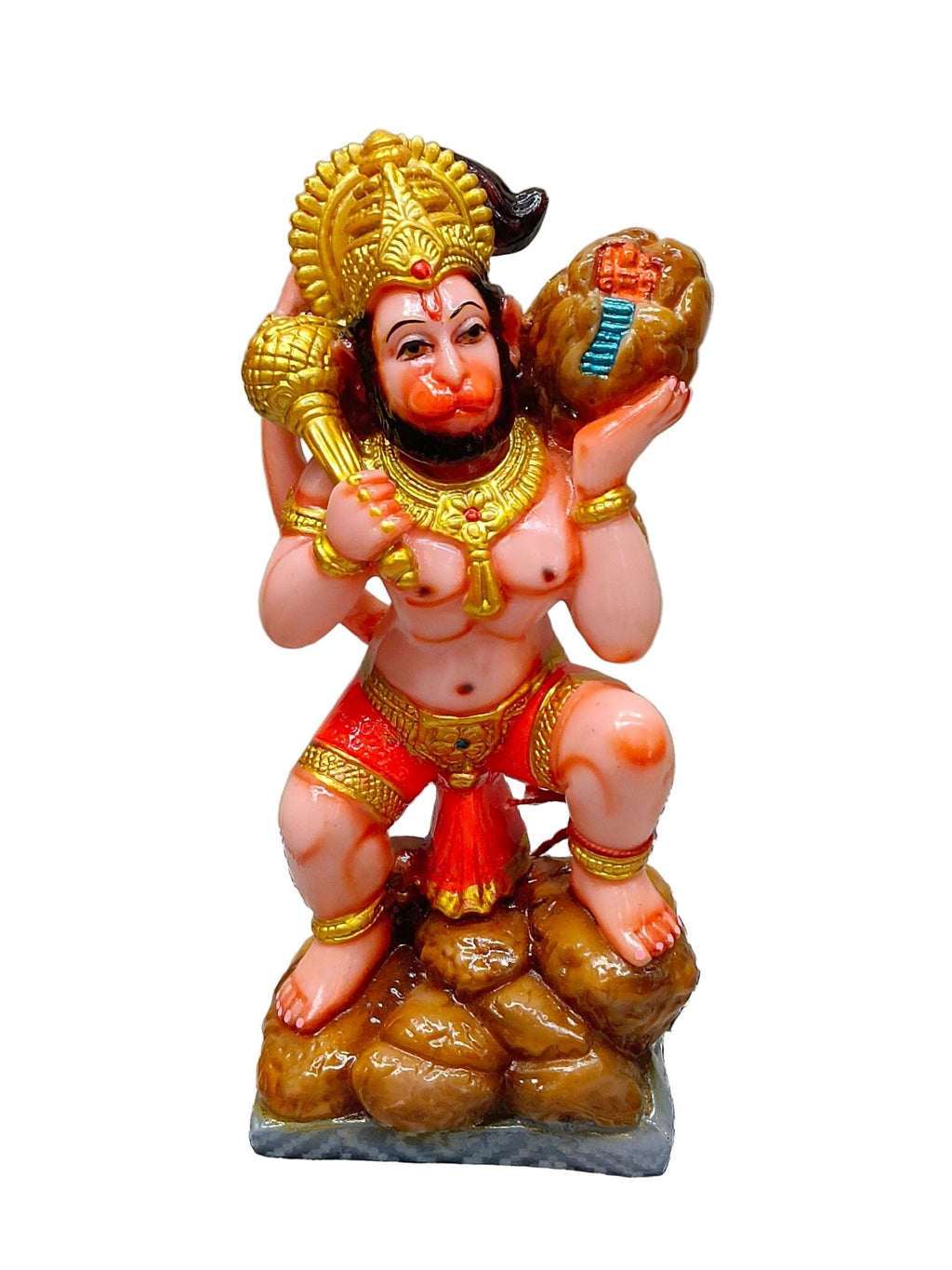 Colorful Fiber Hanuman Statue – Lord Hanuman Idol with Gada - Satyam Collection