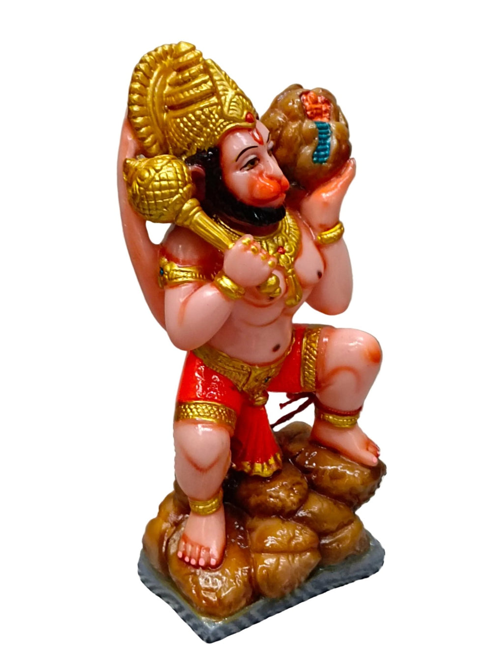 Colorful Fiber Hanuman Statue – Lord Hanuman Idol with Gada - Satyam Collection