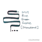 Colorverse | 2025 Blue Green Snake | Standard  | Fountain Pen Ink | Glitter Green | 15ml