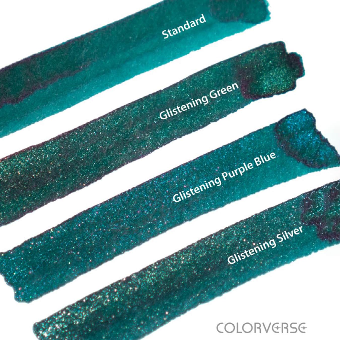 Colorverse | 2025 Blue Green Snake | Standard  | Fountain Pen Ink | Glitter Purple Blue | 15ml