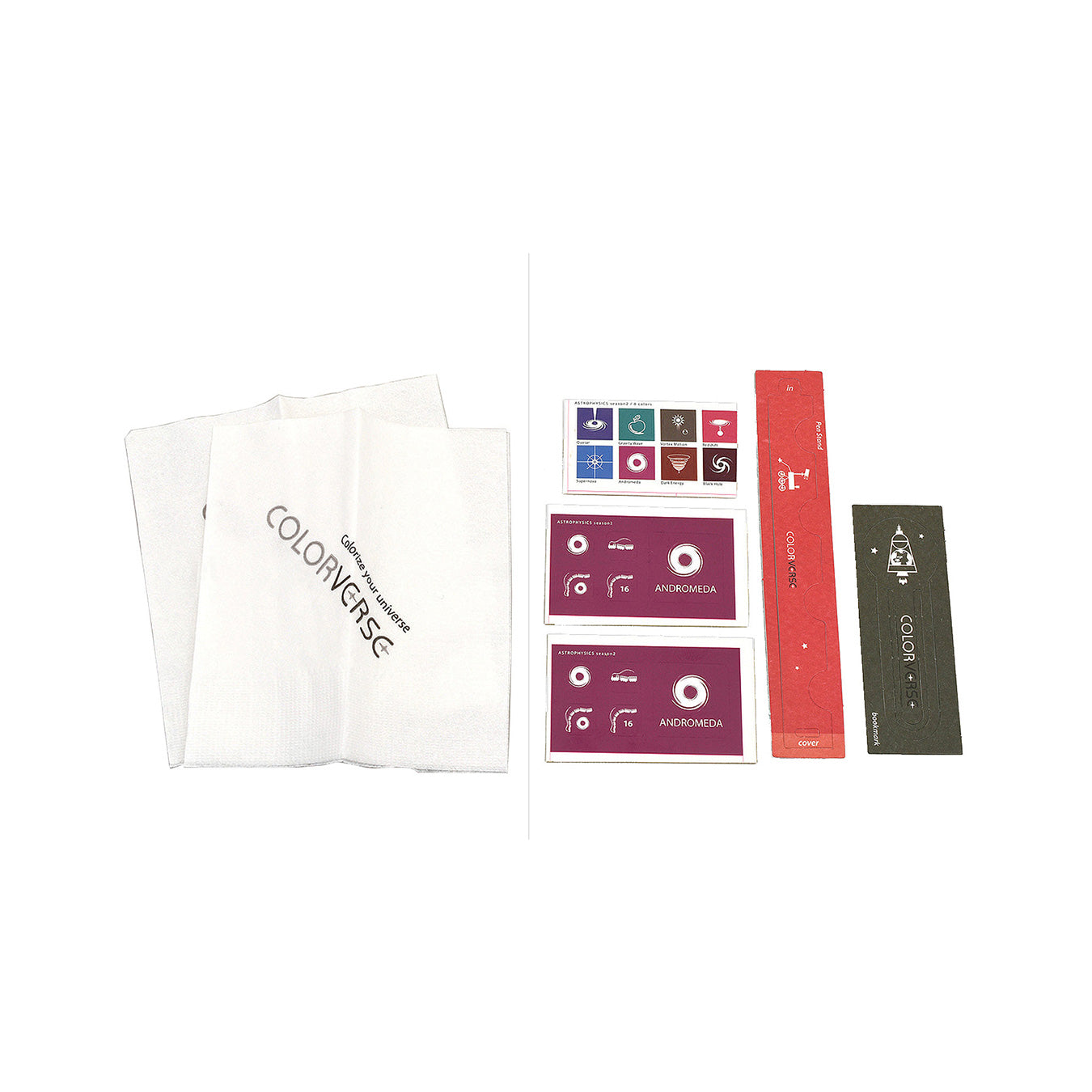 Colorverse | Astrophysics Series | Season 2 | Fountain Pen Ink | Andromeda | Purple | 65ml and 15ml | 2 Bottle Set