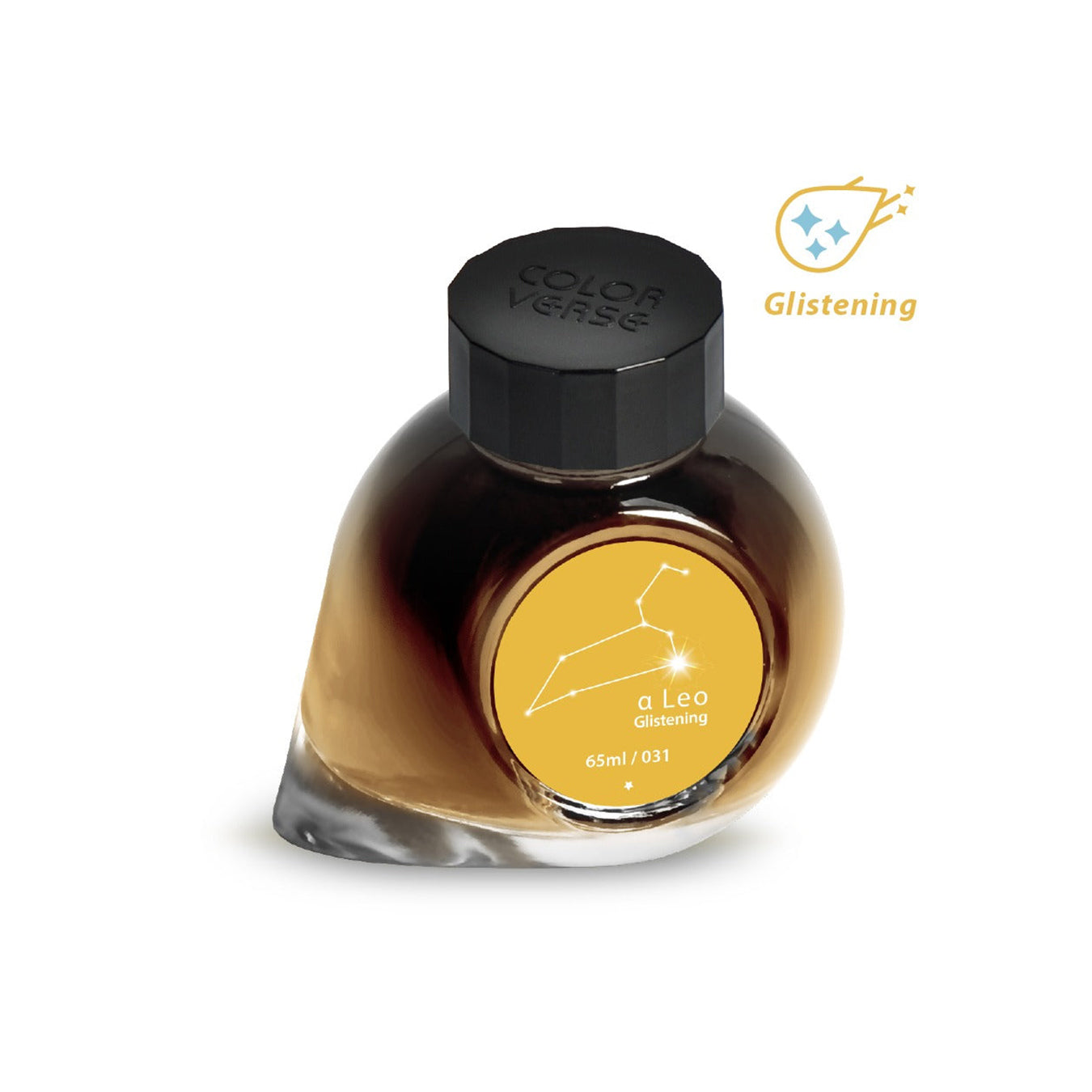 Colorverse Fountain Pen Ink | Yellow | Project Ink | α  Leo Glistening- 65ml