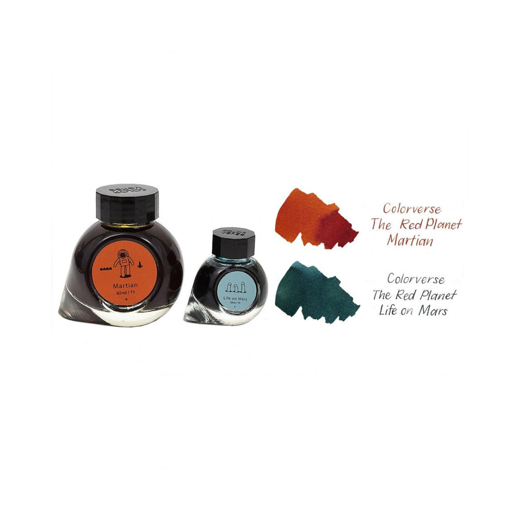 Colorverse Ink | Martian (65ml) and Life On Mars (15ml) | Orange and Gray | 2 Bottle Set | Dye-Based Nontoxic