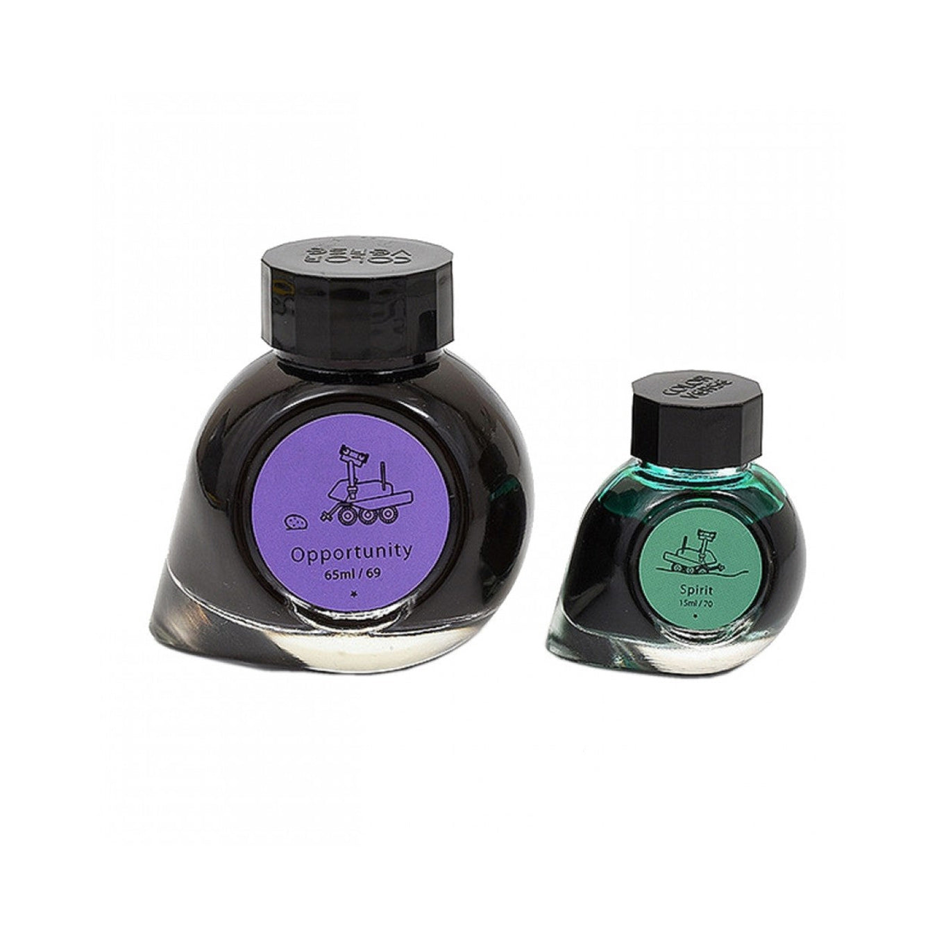 Colorverse Ink | Season 5 | The Red Planet | Opportunity (65ml) and Spirit (15ml) | Purple and Green | 2 Bottle Set | Dye-Based Nontoxic