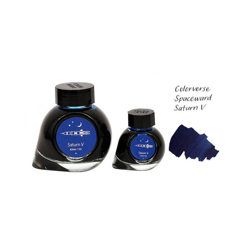 Colorverse Ink | Spaceward Series | Saturn V | Dark Blue | 65ml & 15ml | 2 Bottle Set